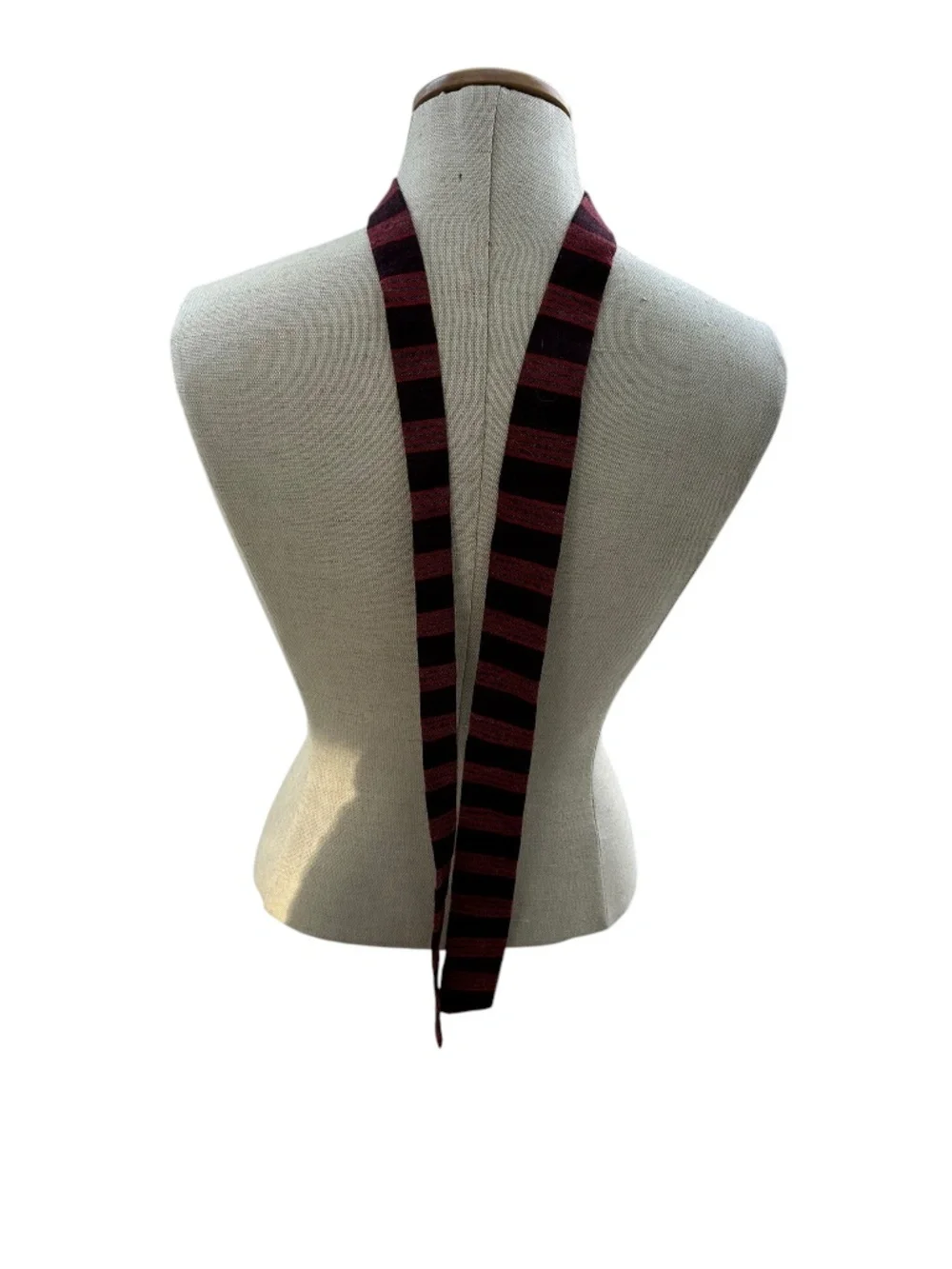 BJ MCM vintage 60s Ernst San Francisco burgundy & red wool skinny tie